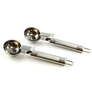 Stainless Steel Ice Cream Scoop with Easy Trigger Release, 2 Pack